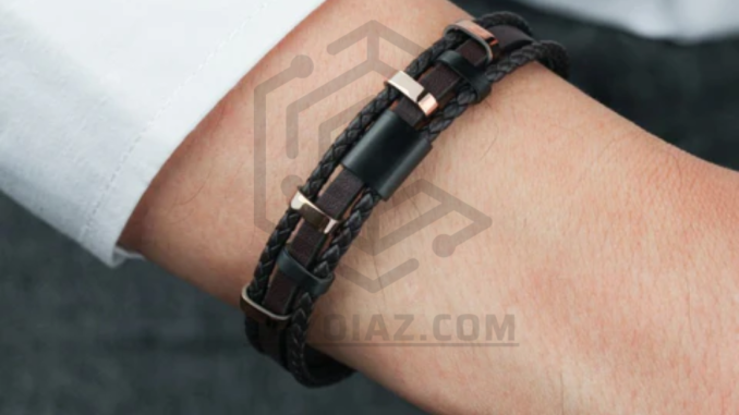 leather bracelets with metal accents